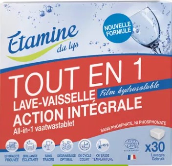 Tablettes lave vaisselle tout en 1 x 30 
