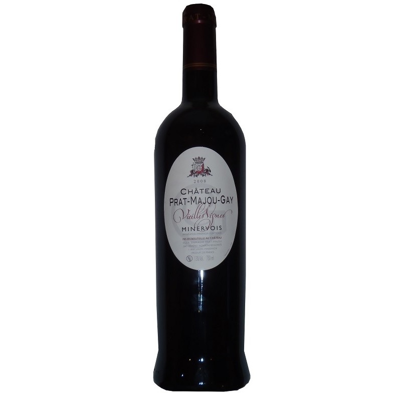 Vin rouge Château Prat-Majou Minervois AOP vieilles vignes 75 cl Bio