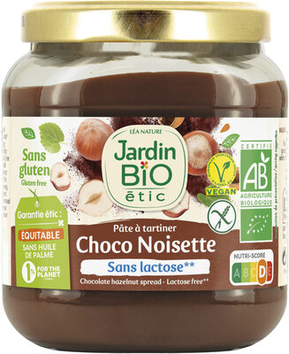 Pâte à tartiner choco noisette sans gluten ni lactose 350 g Bio