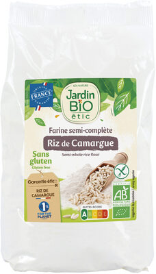 Farine de riz de Camargue semi complète 400 g Bio 