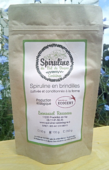 Spiruline brindilles sachet 250 g Bio