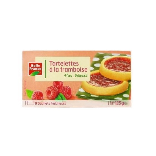 Biscuits tartellettes framboise 125 g