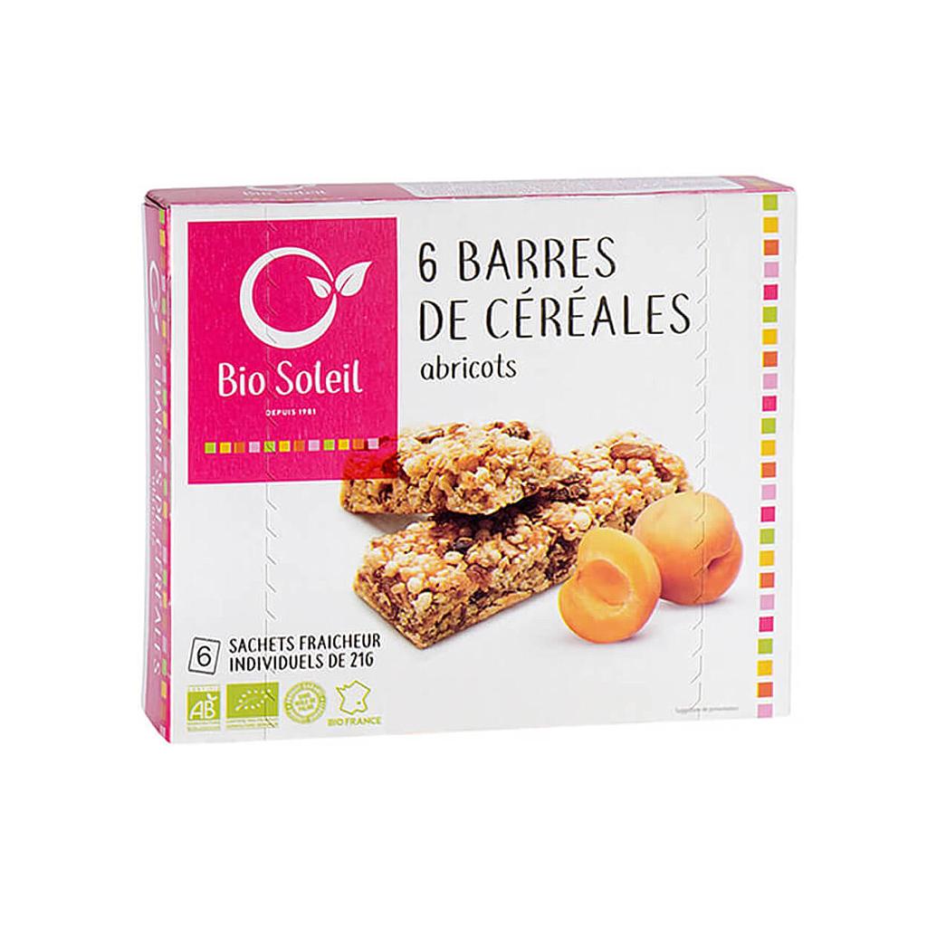 Barres céréales abricots X 6 125 g Bio