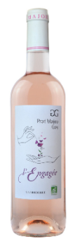 Vin rosé Château Prat-Majou IGP Coteaux de Peyriac L'engagée 75 cl Bio (consigné)