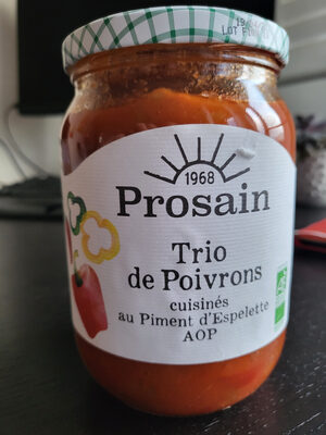 Trio poivron au piment d'Espelette en bocal 650 g Bio