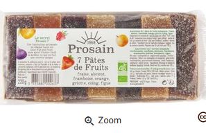 Pâtes de fruits 7 fruits 220 g Bio
