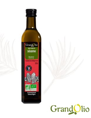 Huile de sésame vierge 50 cl Bio