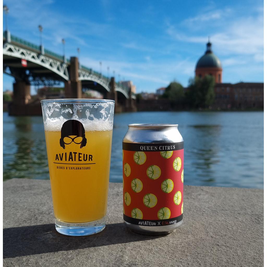 Bière Queen Citrus cannette 33cl Bio