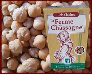 Pois chiches Fermes de Chassagne 500 g Bio 
