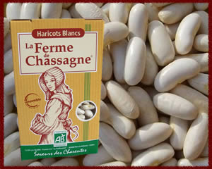 Haricots blancs lingots Fermes de Chassagne 500 g Bio