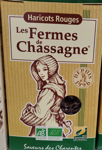 Haricots rouges Fermes de Chassagne 500 g Bio