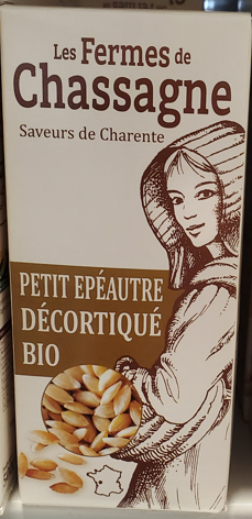 Petit épeautre décortiqué Fermes de Chassagne 500 g Bio