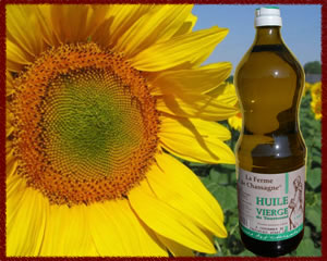 Huile de tournesol vierge Fermes de Chassagne 1 l Bio