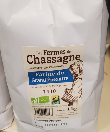 Farine de grand épeautre Fermes de Chassagne 1 kg Bio