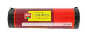 Sac poubelle  50 l X 10