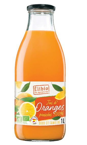 Jus d'orange ELIBIO 1 L Bio