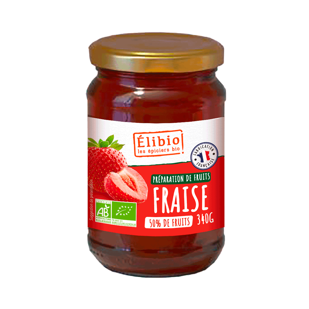 Préparation de fraise  ELIBIO  340 g Bio