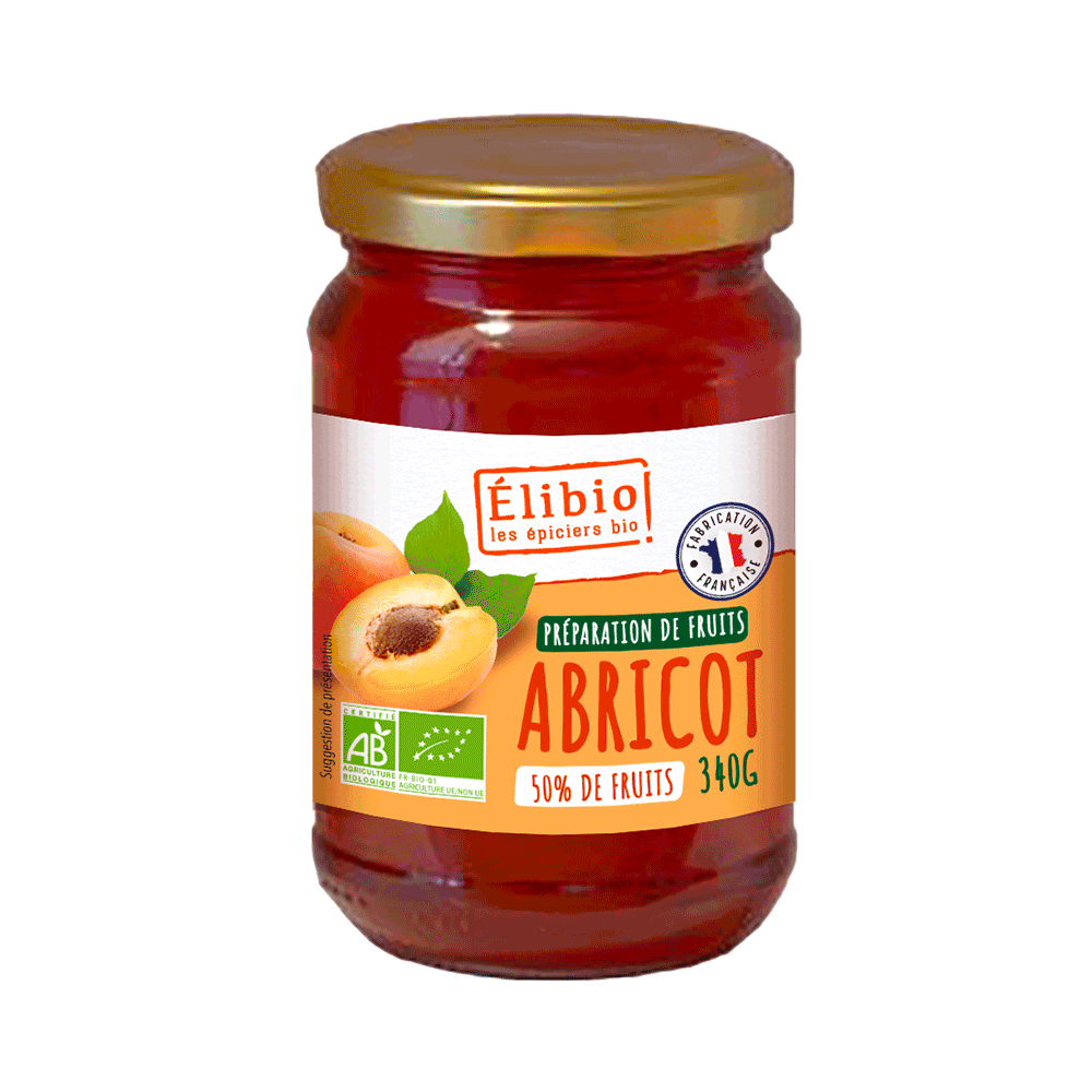 Préparation abricot ELIBIO 340 g Bio