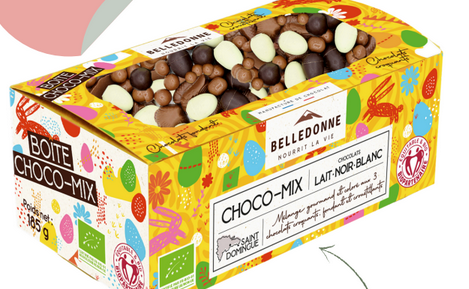 Boîte assortiment gourmand Pâques choco-mix 185 g Bio