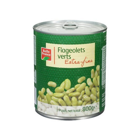 Flageolets verts extra fins 4/4