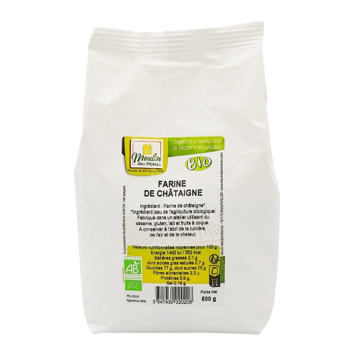 Farine de châtaigne 500 g Bio