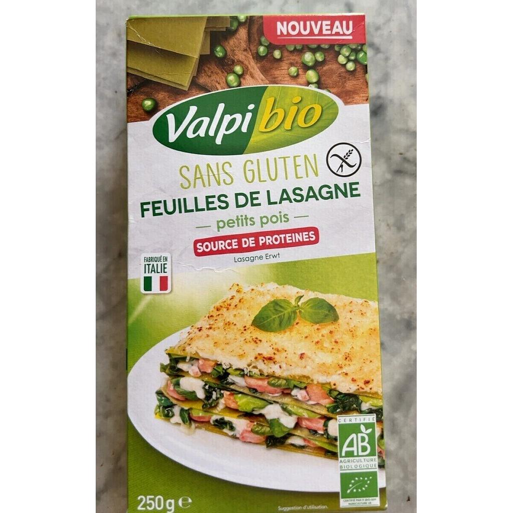 Feuilles de lasagnes petits pois ss gluten 250 g