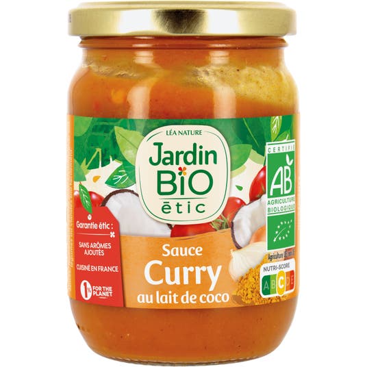 Sauce curry lait de coco 330 g Bio 