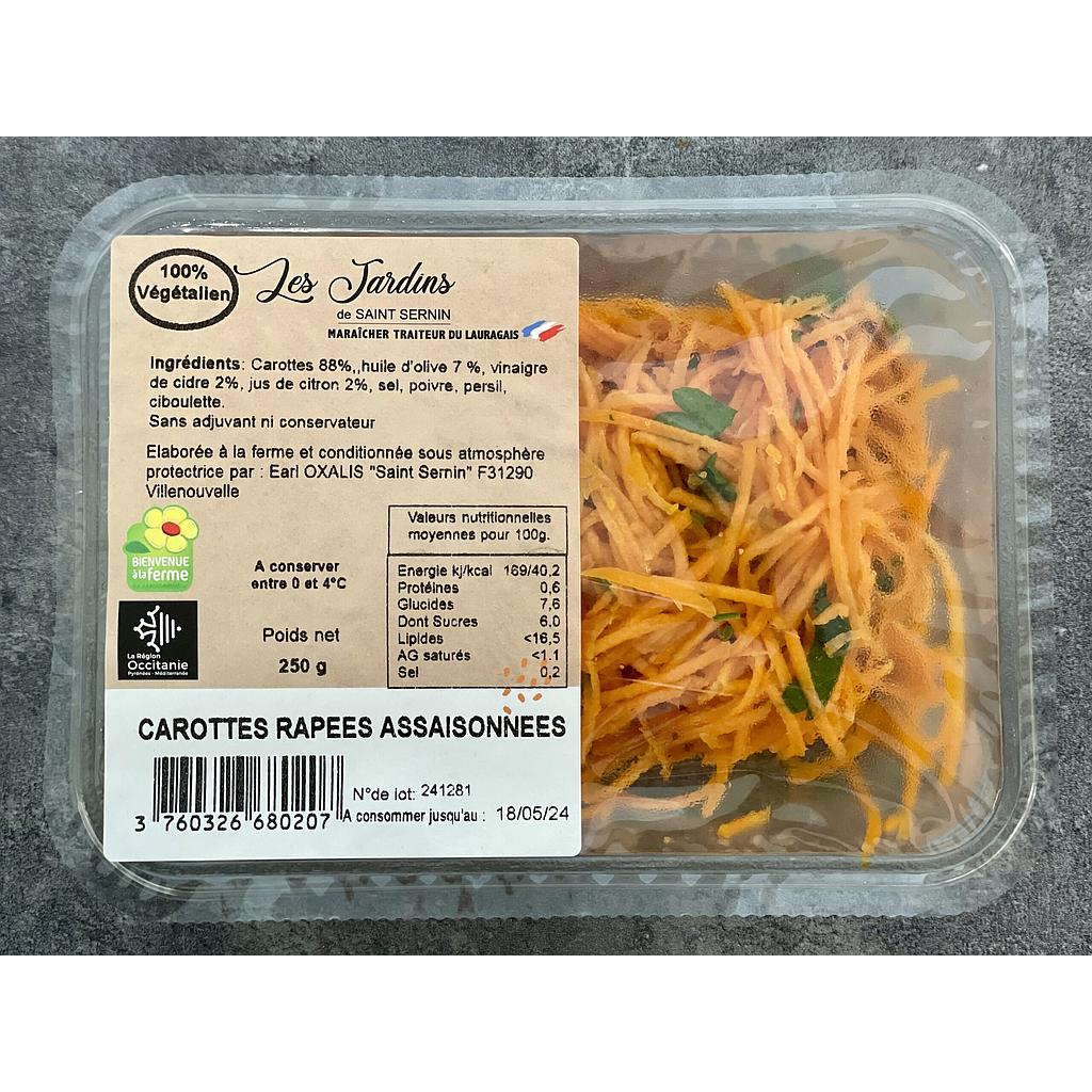 Carottes râpées assaisonnées 250 g  
