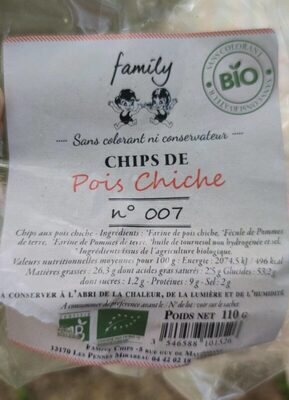 Chips de pois chiches 110 g Bio