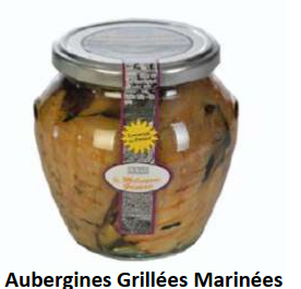 Aubergines grillées 580 g