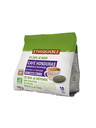 Café dosettes Arabica Honduras X 18 Bio
