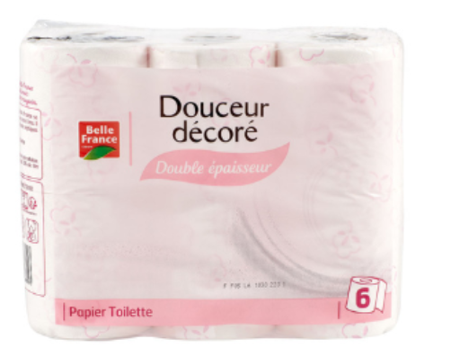 Papier toilette douceur décoré X 6 Belle France